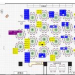 ⑤卒年別テーブル案内図(テーブル配布)